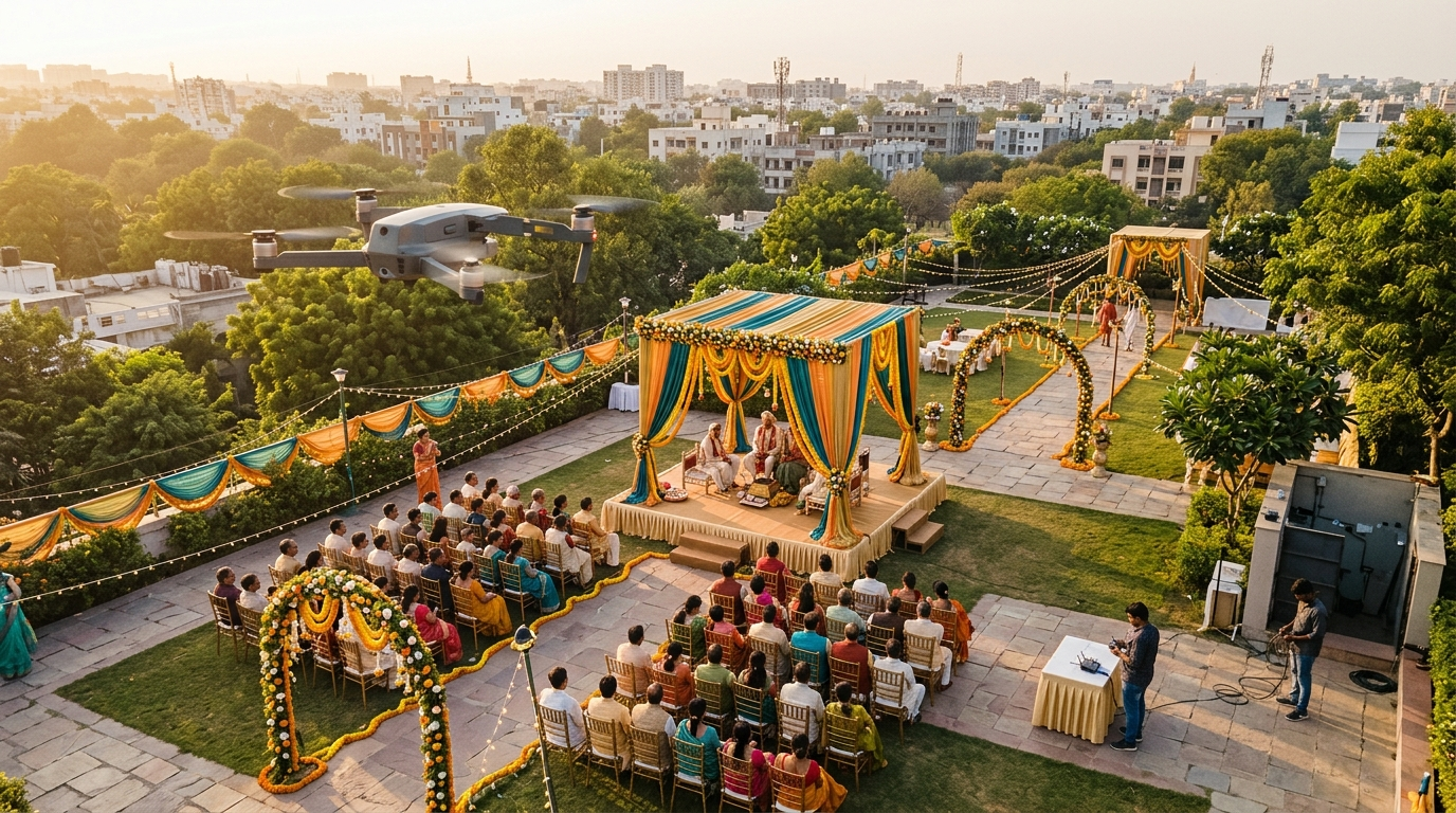 Drone Photography for Weddings and Events in India: DGCA Rules & Techniques 2026