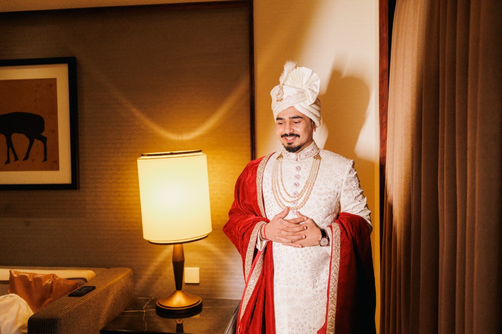 Groom wedding portrait