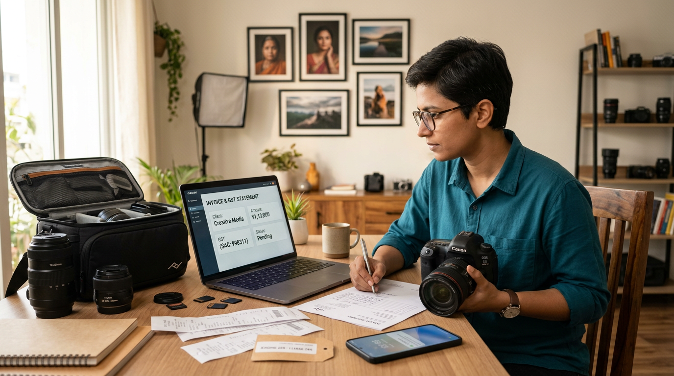 Photography Business Taxes in India: GST, ITR & Accounting Guide 2026